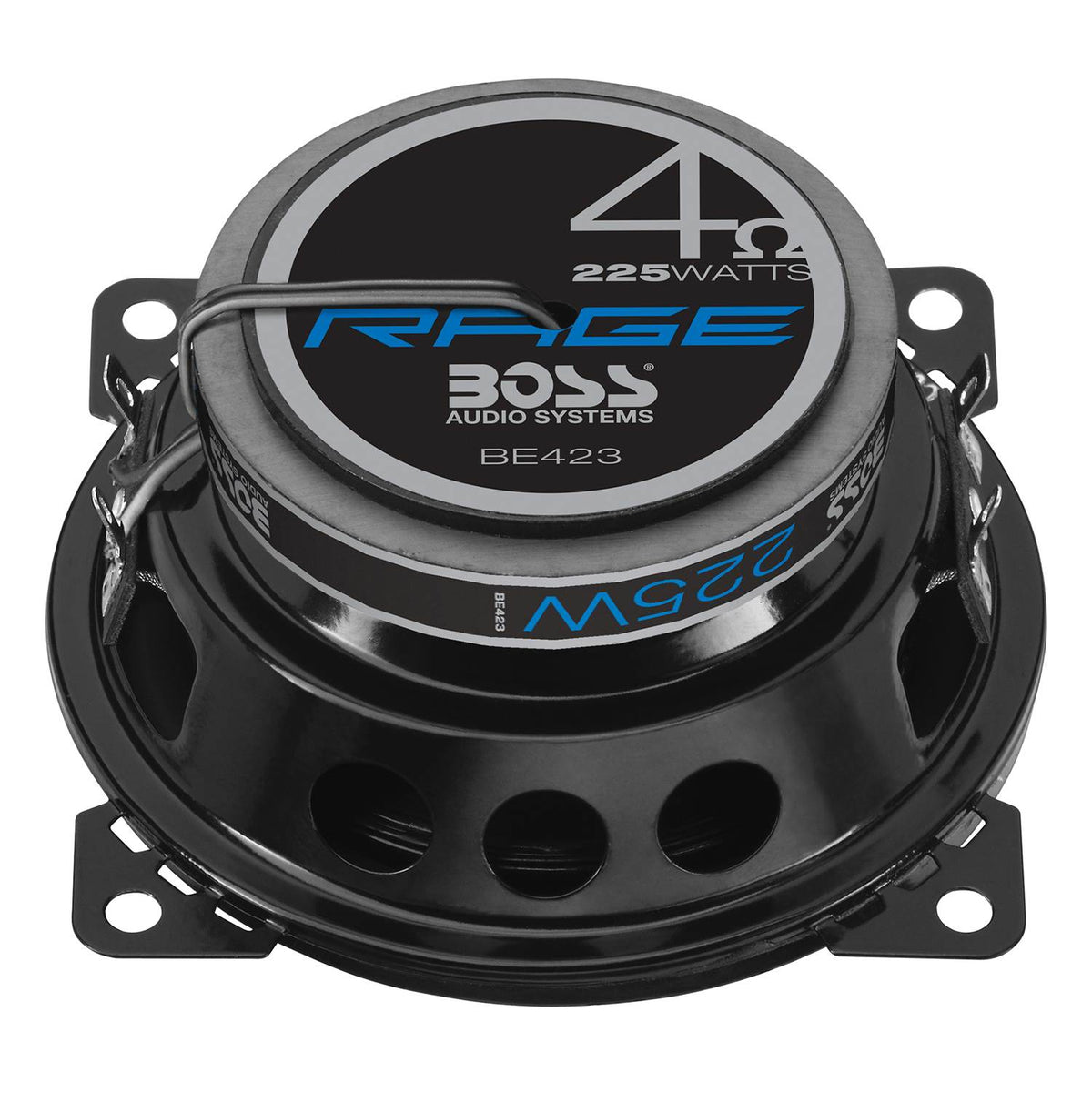 Boss Rage 4 Inch 3 Way 225W Full Range Mobile Audio/Video Speakers (8 Pack)