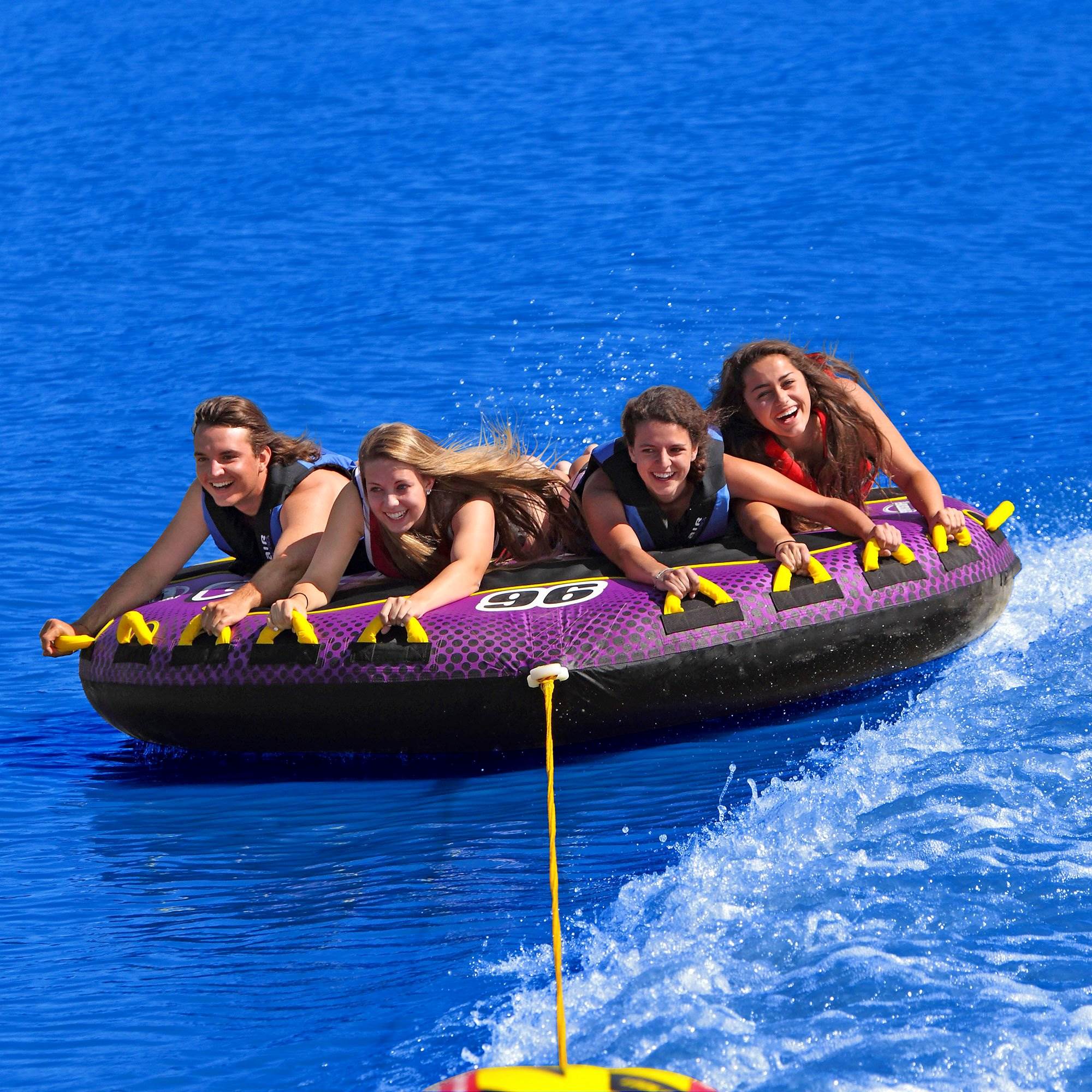 Sportsstuff 53-1671 Wet N' Wild Flyer Quadruple Rider Tow Tube (2 Pack)