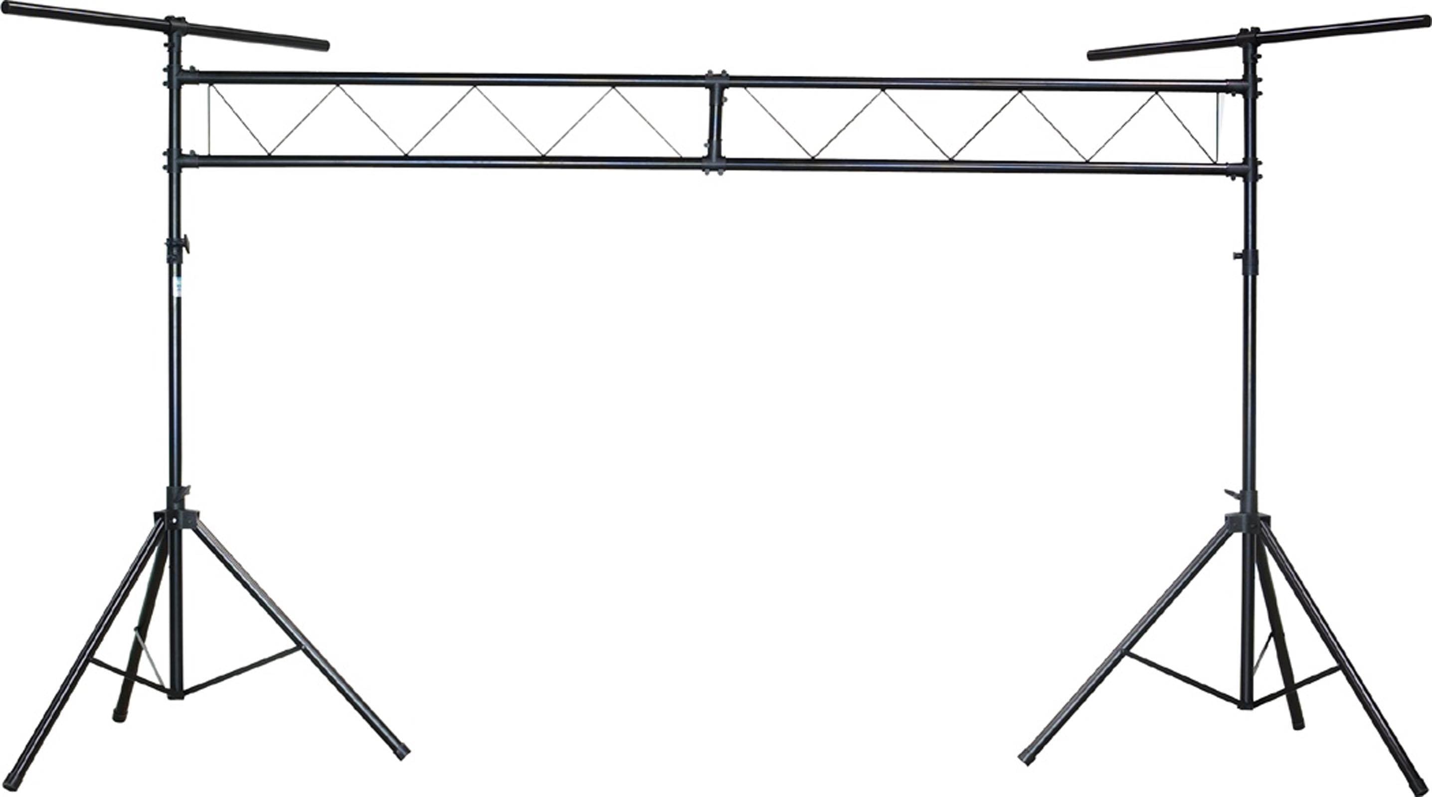 Chauvet 10 Ft Portable DJ Trussing & T Bar Light Stand, 200 Lb Capacity (2 Pack)