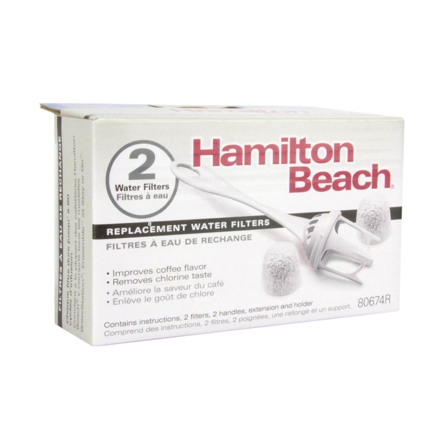 Hamilton Beach Replacement Water Filters for Coffee Makers (12 Pack)