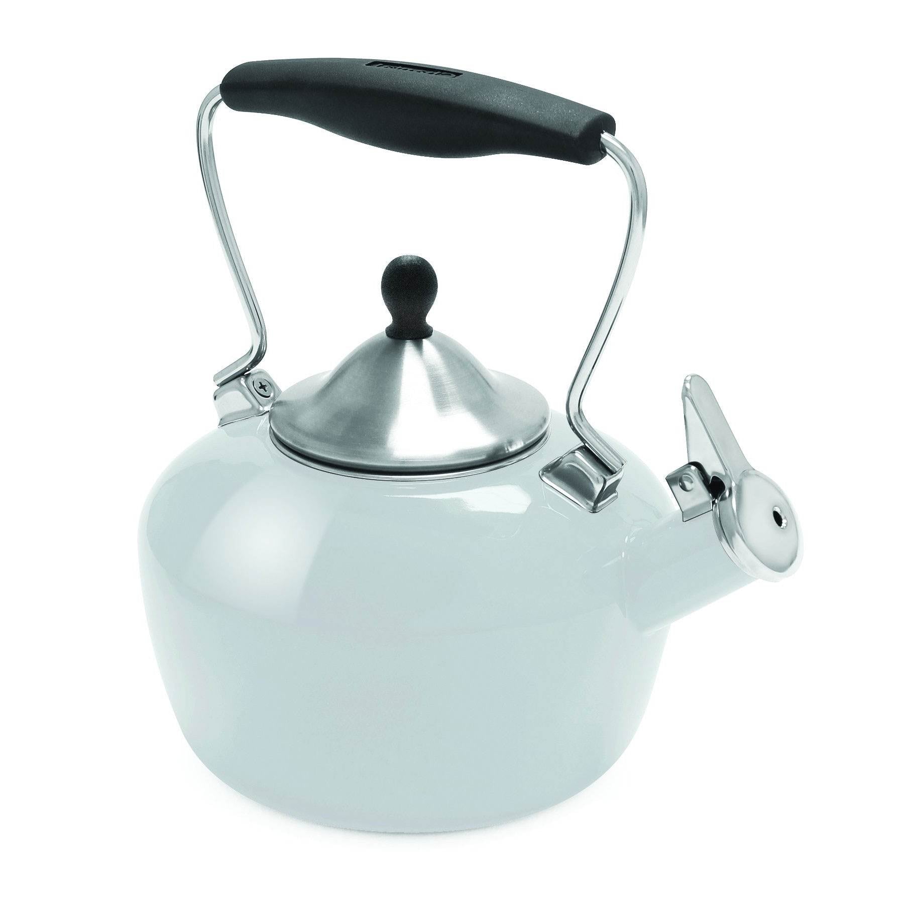 Chantal 1.8 Qt Enamel On Steel Catherine Whistle Teakettle, Lunar Rock (2 Pack) - VMInnovations