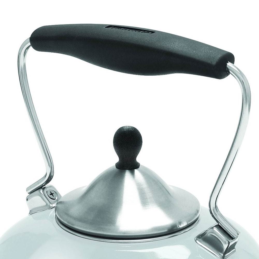 Chantal 1.8 Qt Enamel On Steel Catherine Whistle Teakettle, Lunar Rock (2 Pack) - VMInnovations