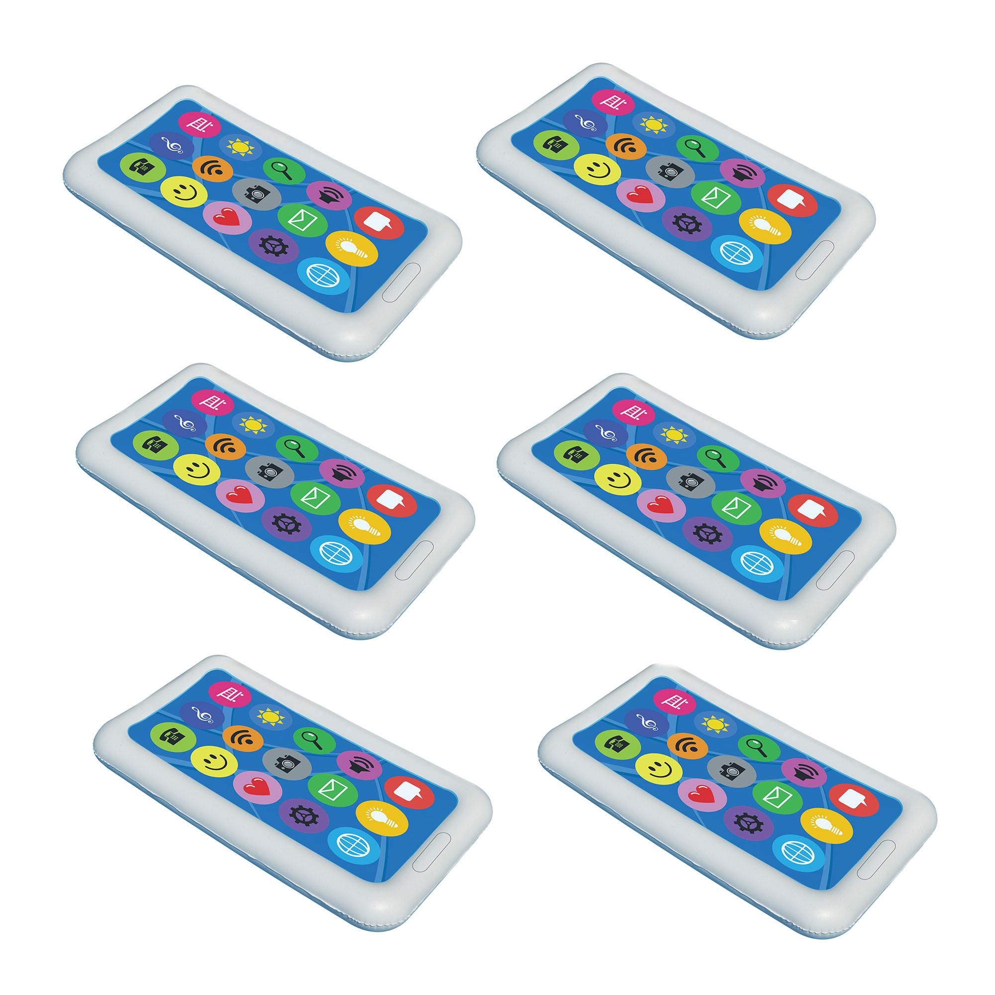 Swimline Smart Phone Float Inflatable Swimming Pool Water Floating Raft (6 Pack)