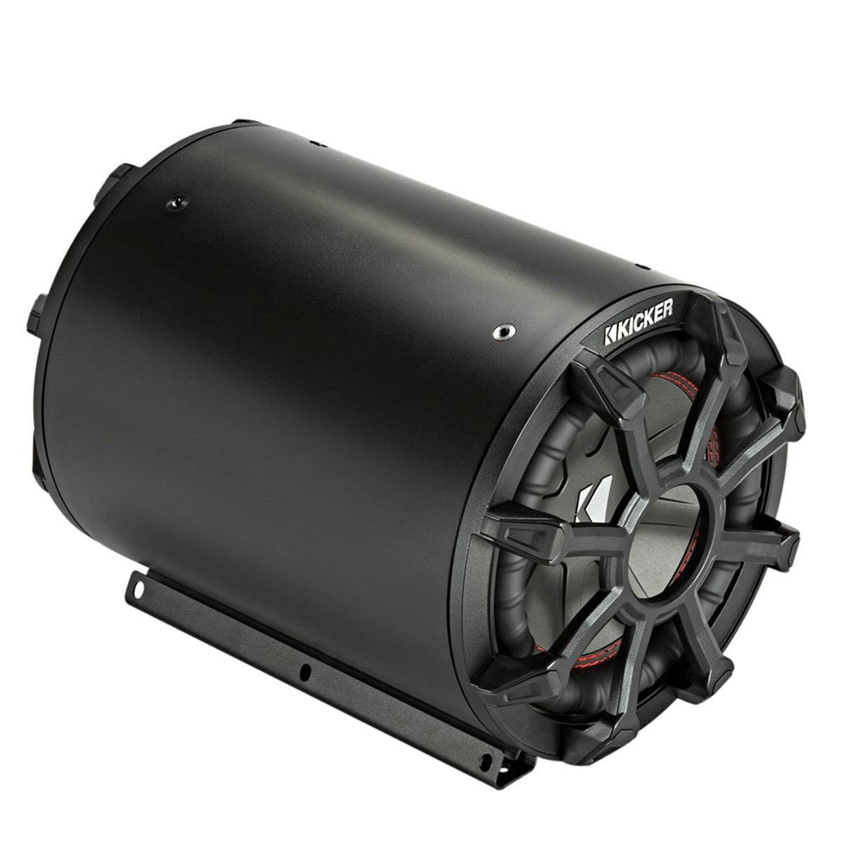 Kicker Car Audio Tube Enclosure w/ 8 Inch 2 Ohm Subwoofer and Grill (4 Pack)