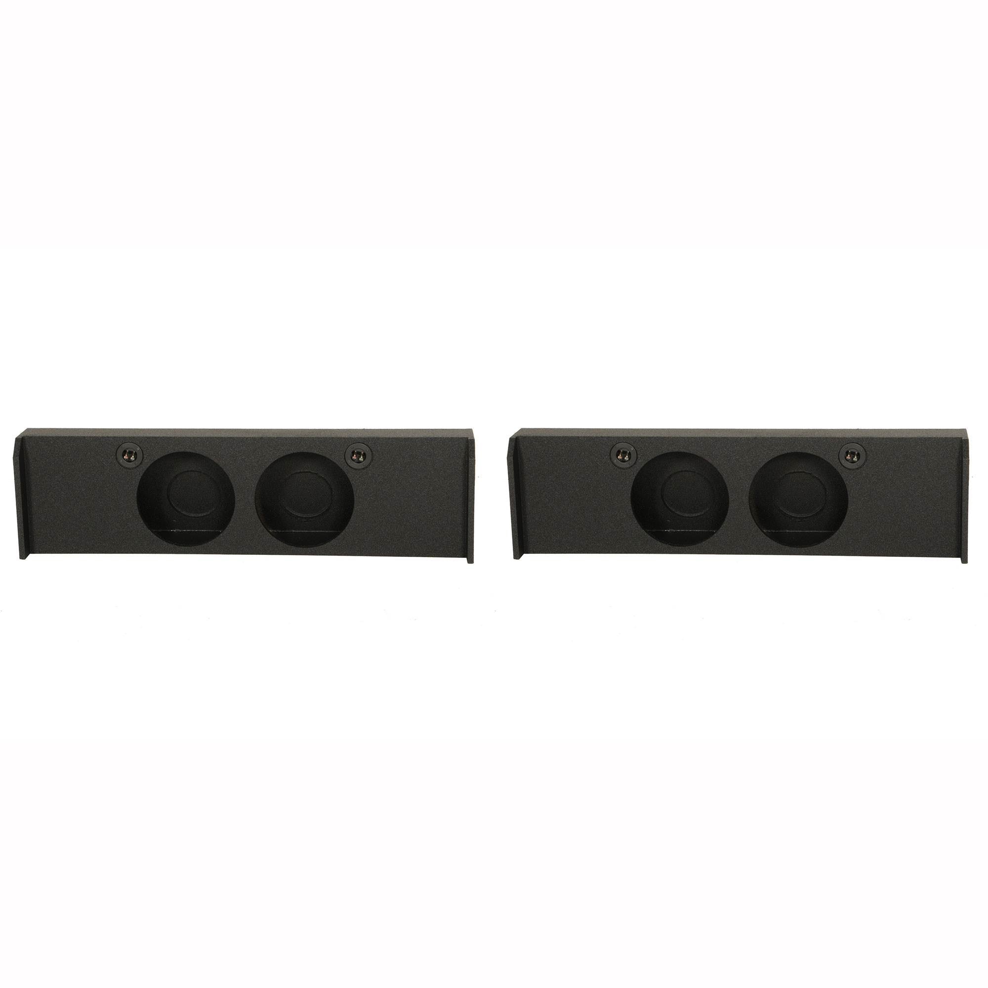 Q Power 10" Downfire 2 Hole '09-'16 F150 Super Crew Subwoofer Enclosure (2 Pack)