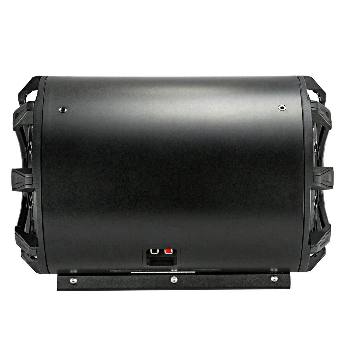 Kicker Car Audio Tube Enclosure w/ 8 Inch 2 Ohm Subwoofer and Grill (2 Pack)