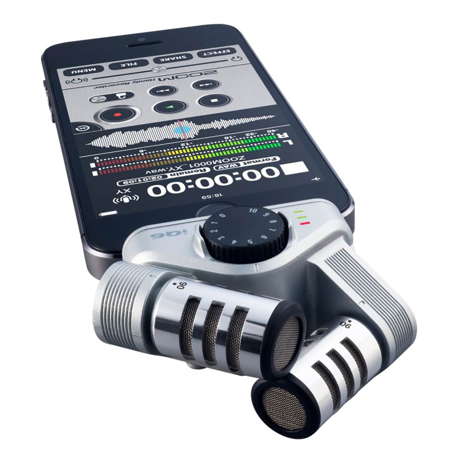 Zoom iQ6 Stereo Lightning Connector X/Y for iOS Microphone Recorder (2 Pack)