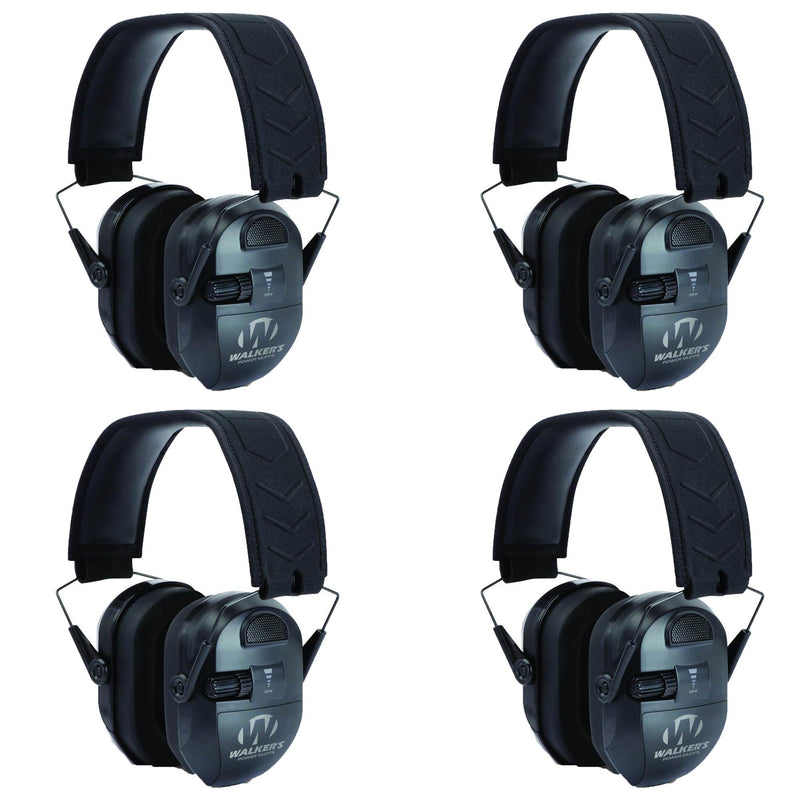Walkers Electronic Ultimate Power Ear Muffs, 4 Pack (Certified Refurbished)