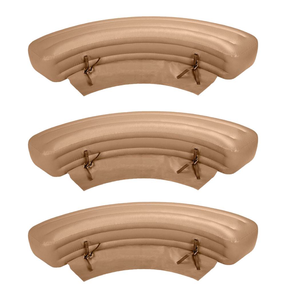Intex PureSpa Inflatable Bench Add-On Accessory, Beige (3 Pack)