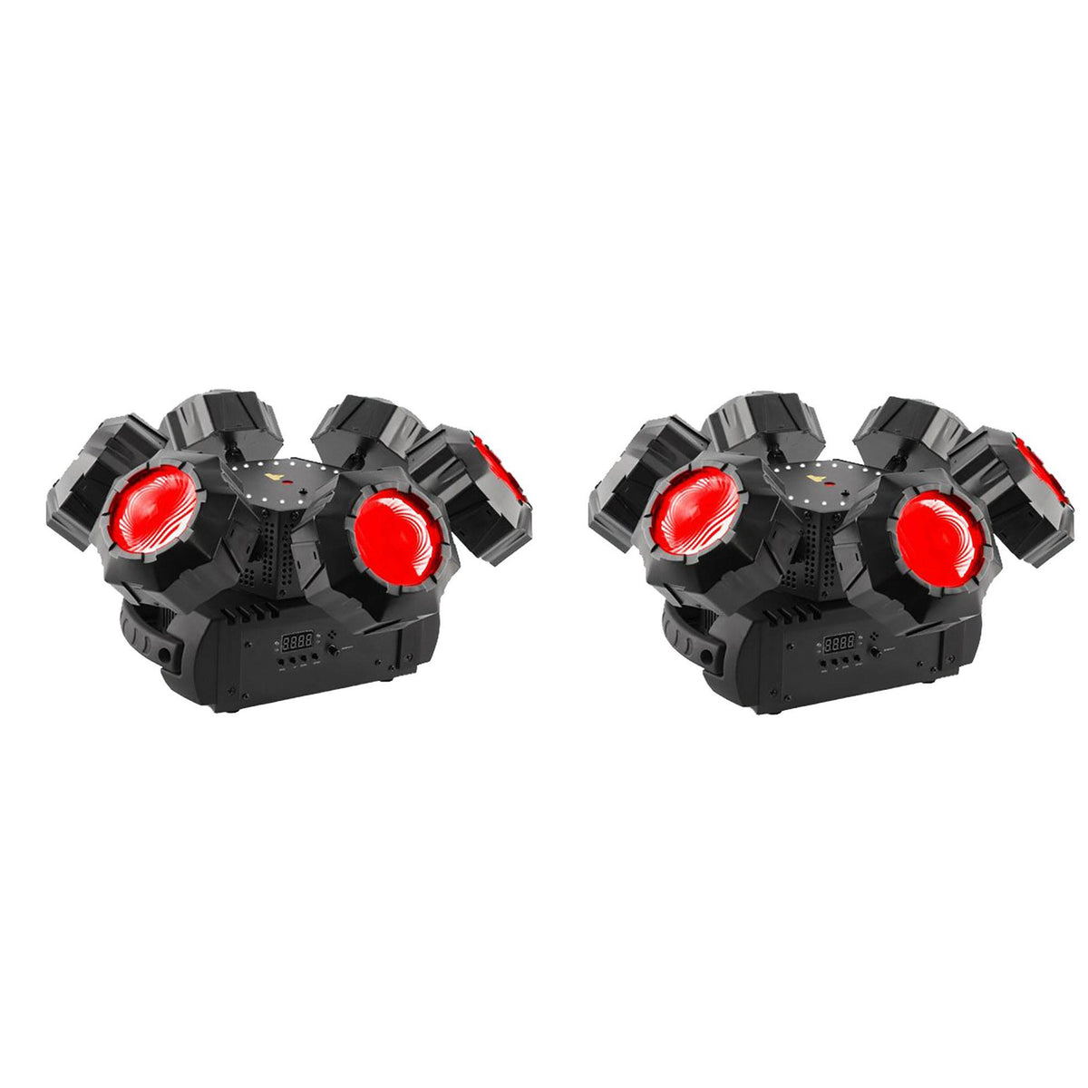 Chauvet DJ Helicopter Q6 Rotating Multi Beam & Lighting Effect (2 Pack)