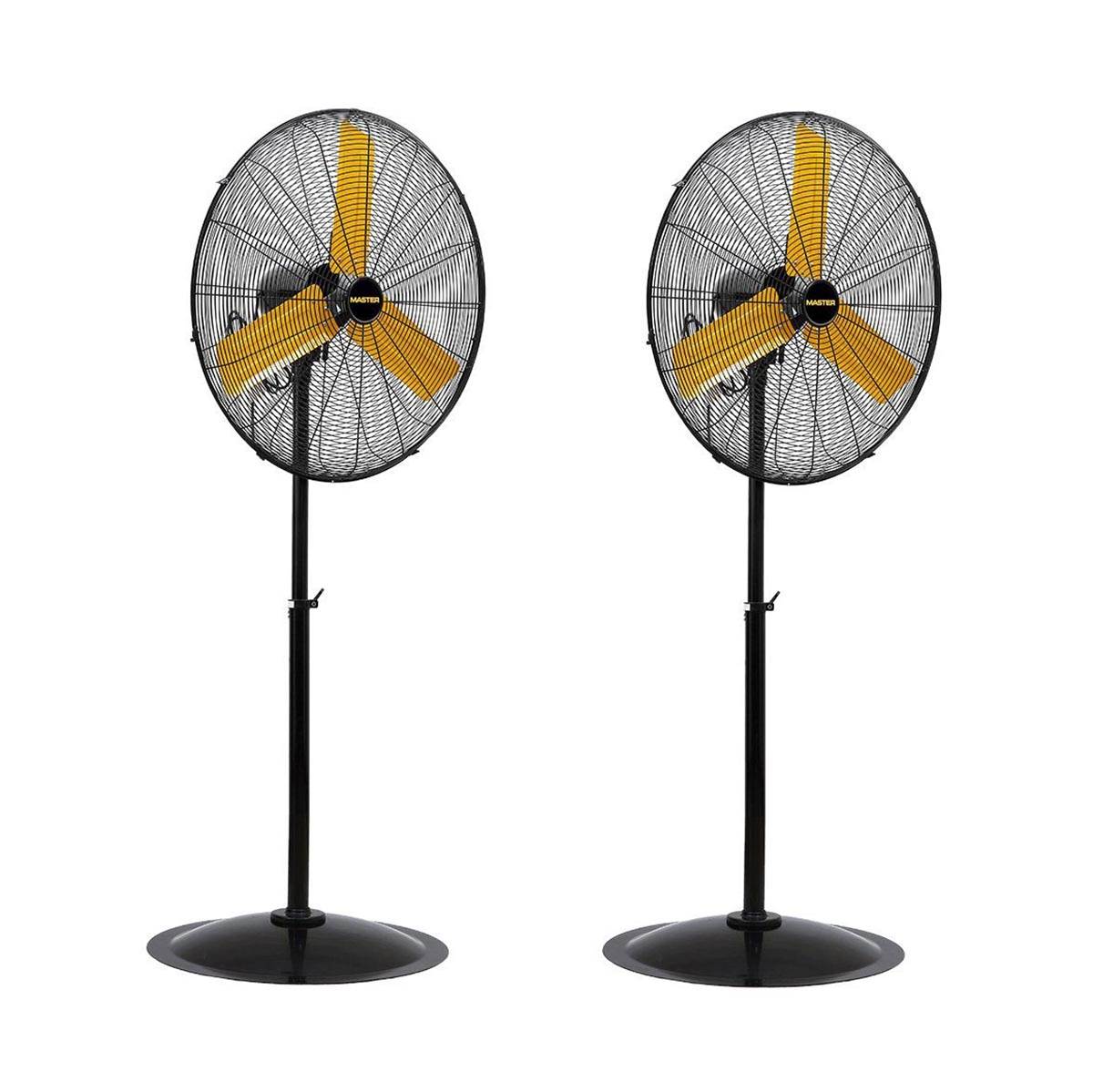 Master Professional 24" High Velocity Oscillating Pedestal Steel Fan (2 Pack) - VMInnovations