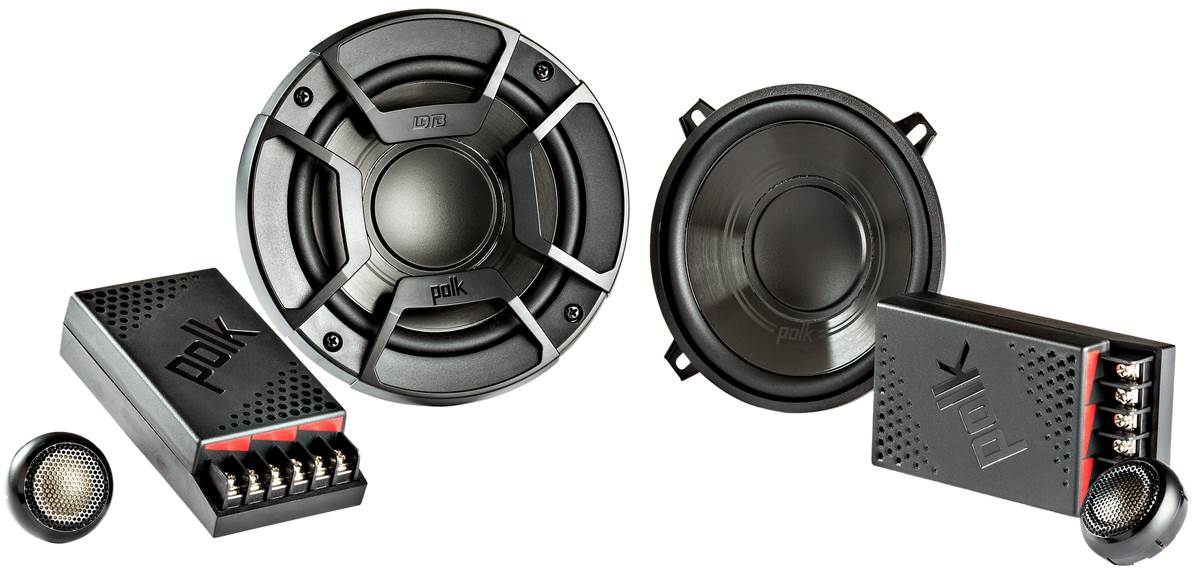 Polk Audio 5.25" 300W 2 Way Car/Marine ATV Stereo Component Speakers (8 Items)