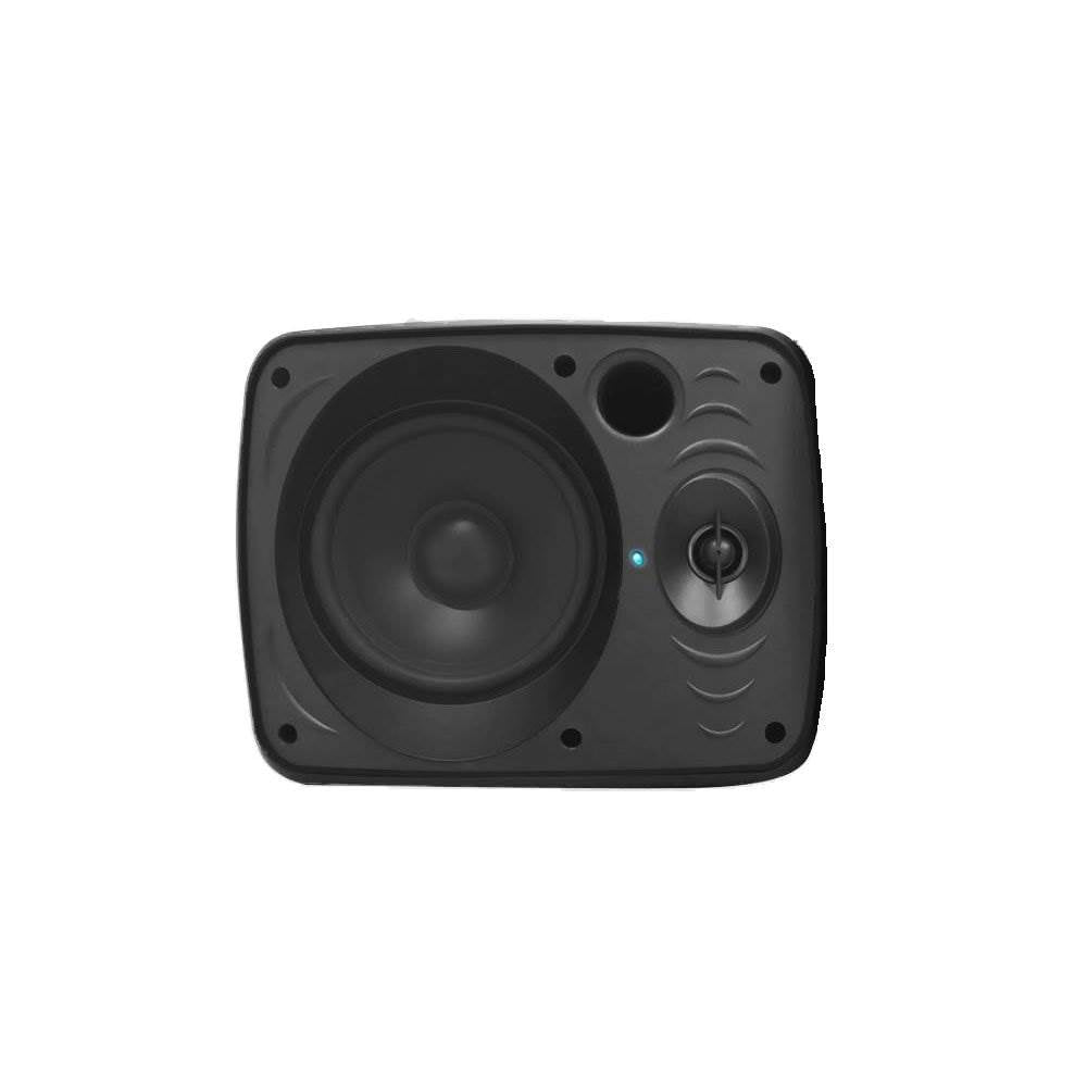 Pyle 5.25 Inch 600W Indoor Outdoor Waterproof Bluetooth Black Speaker (8 Pack)