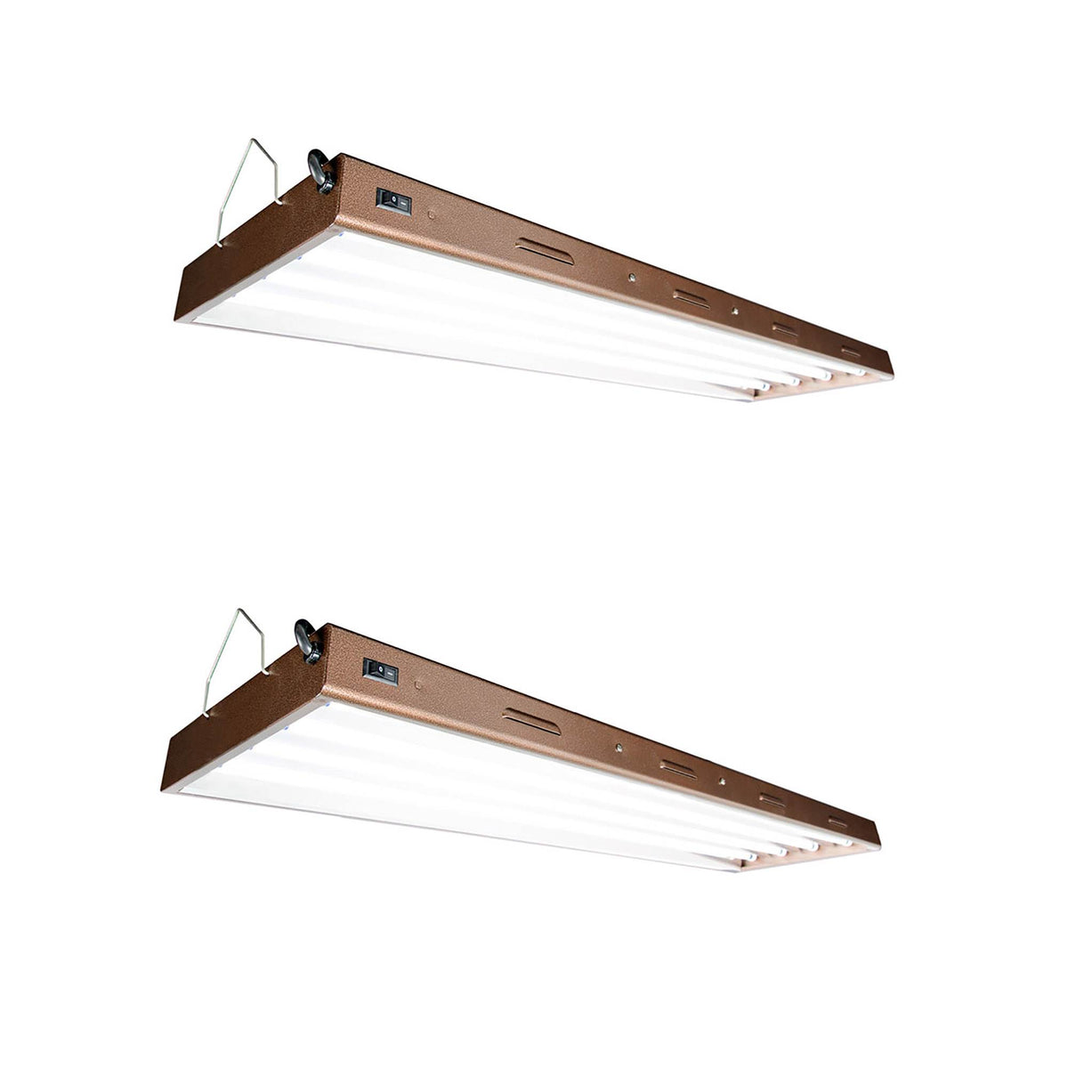Hydrofarm Agrobrite Designer FLP44 4 Foot T5 4 Tube Grow Light 216W (2 Pack)