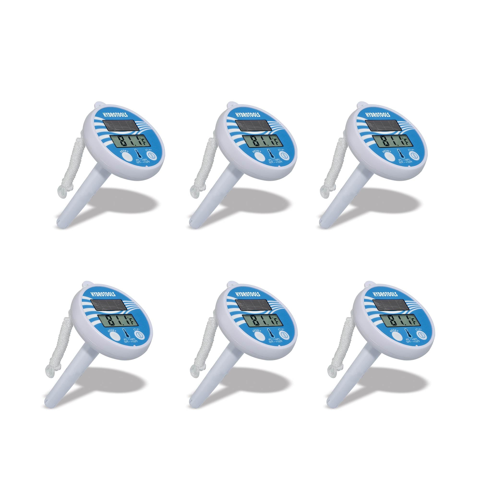Hydrotools 9250 Swimming Pool Spa Temperature Gauge Digital Thermometer (6 Pack) - VMInnovations