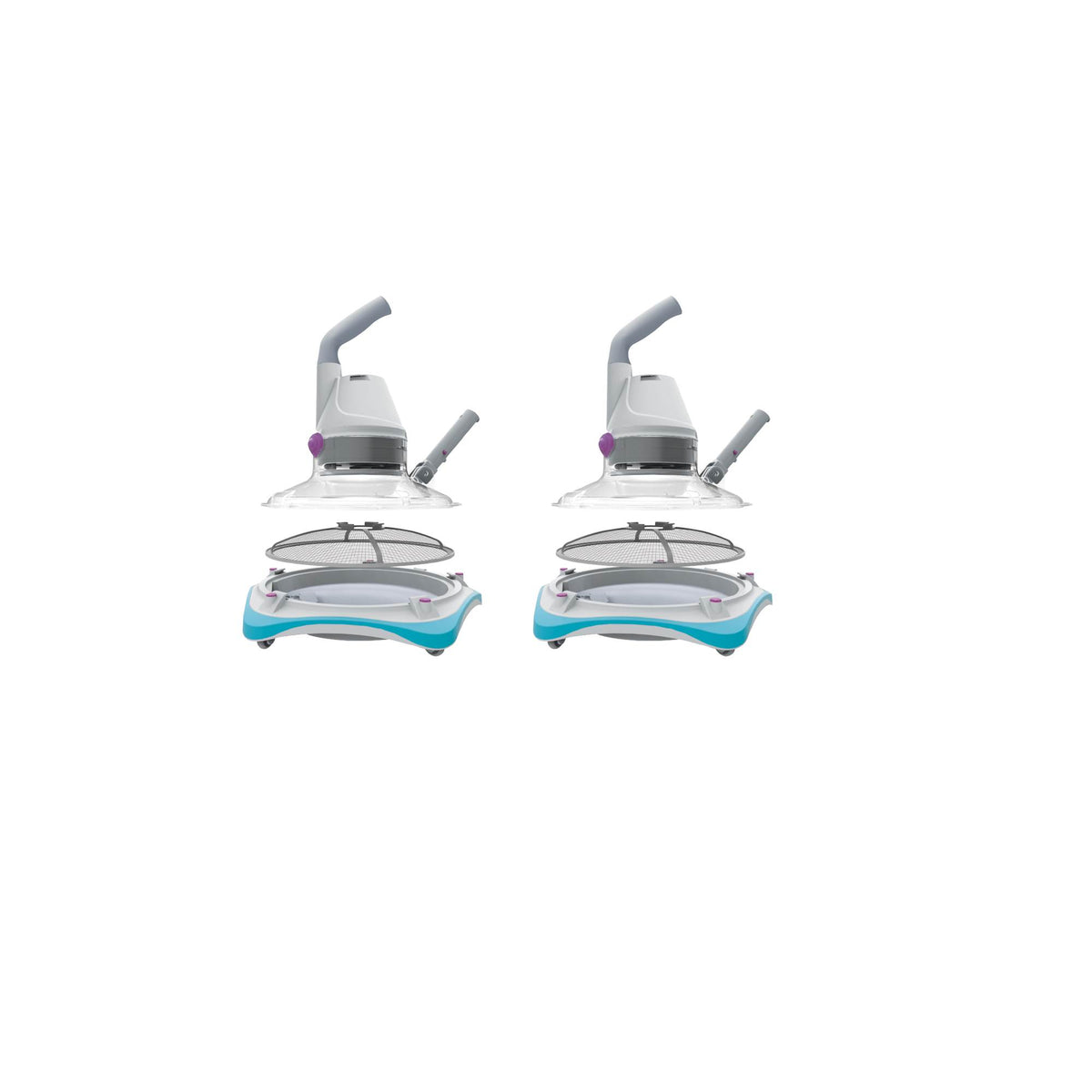 Kokido Telsa 80 Rechargeable Electric Underwater Pool Vacuum Cleaner (2 Pack)