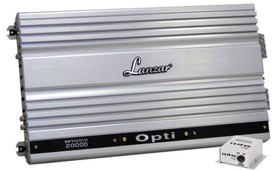 LANZAR 2000 Watt Mono Block D Optidrive Digital Car Audio Amplifier Amp (2 Pack)
