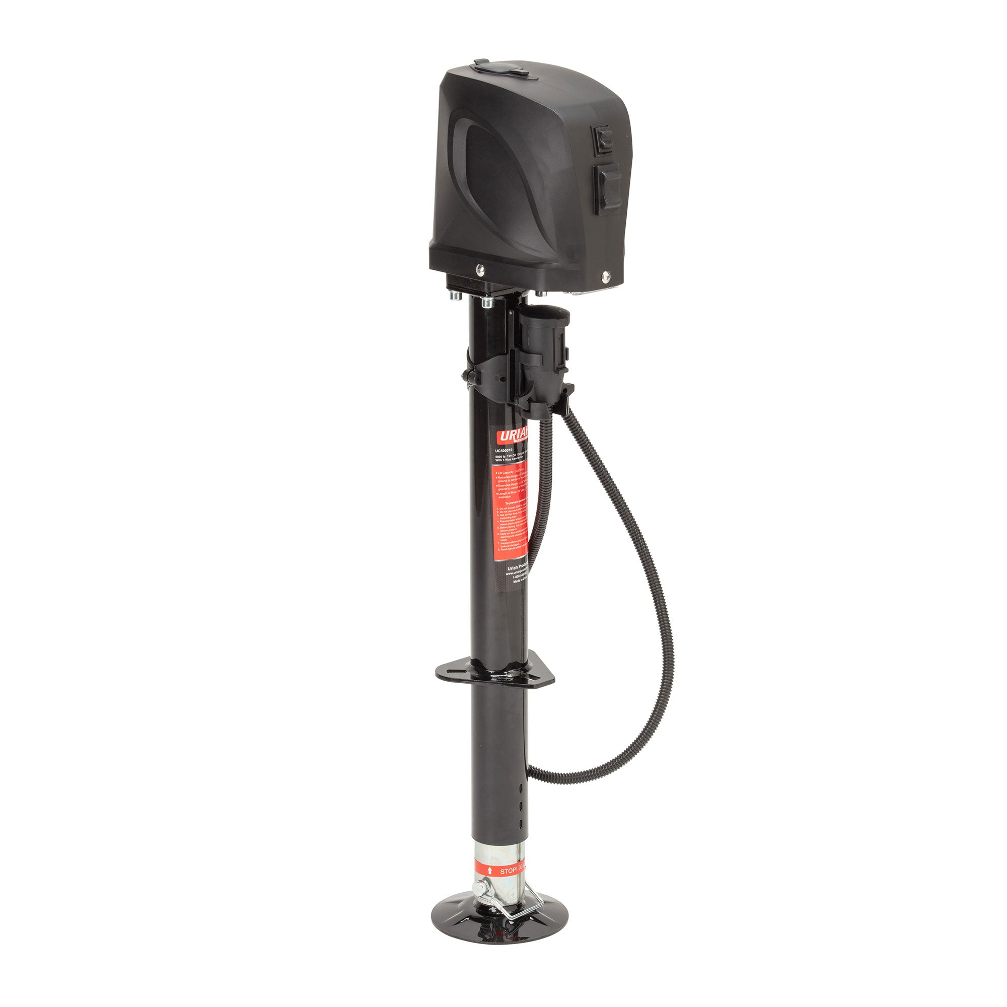 Uriah Products Electric 7 Way Connector Trailer Jack (For Parts) (2 Pack) - VMInnovations