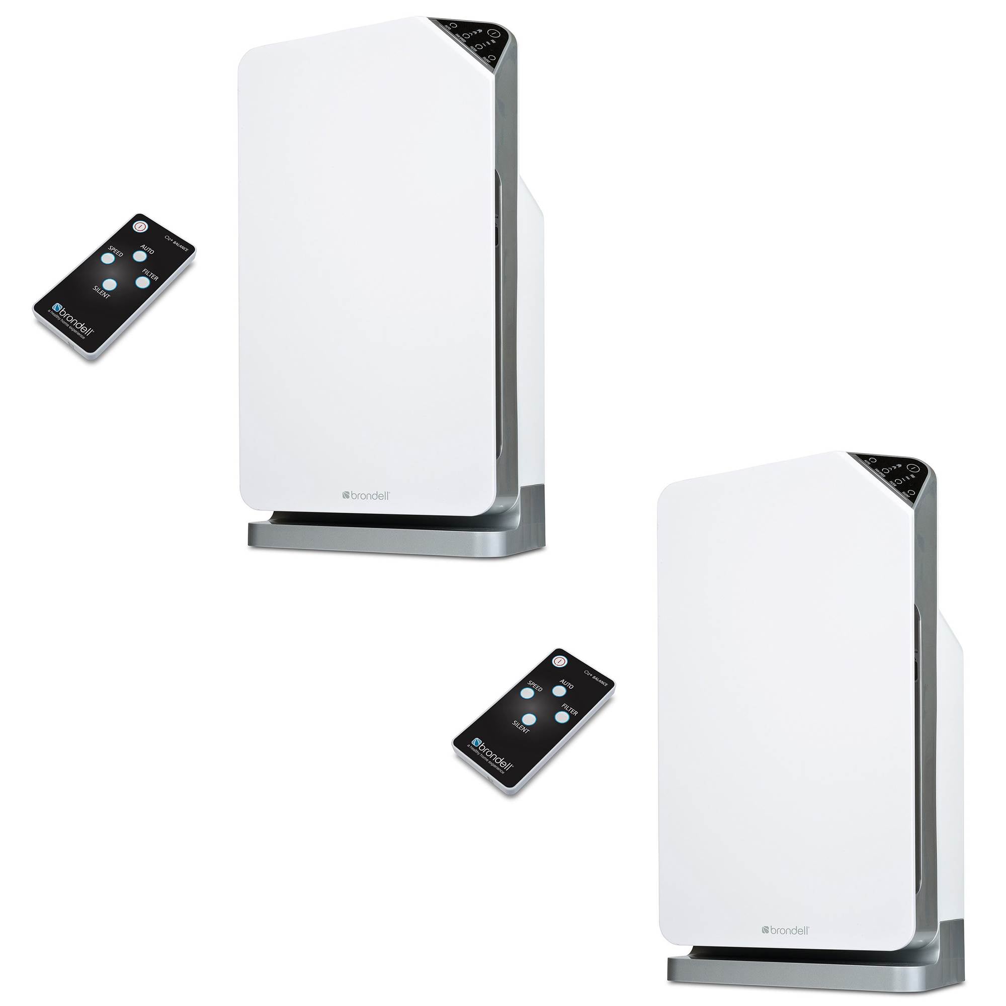 Brondell O2+ Balance True 3 Stage Carbon Filtration Hepa Air Purifier (2 Pack)