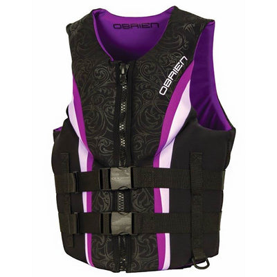 OBrien Women's Purple Neo Impulse Biolite Wakeboard Life Vest, Medium (6 Pack)