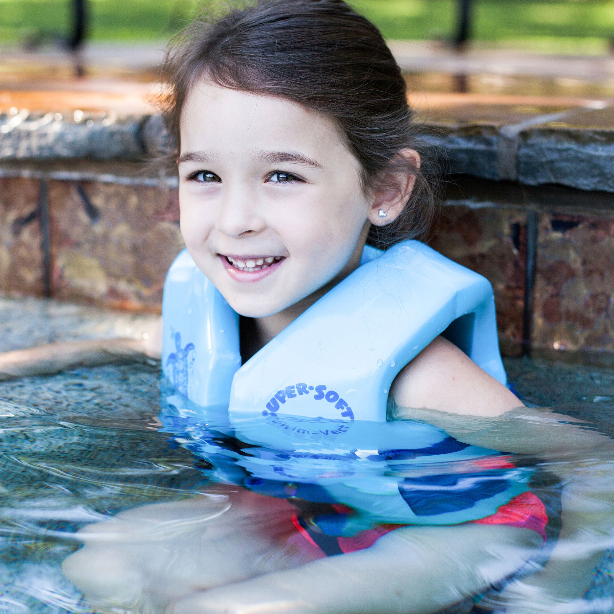 TRC Recreation Super Soft Child Life Jacket Swim Vest, Small, Marina Blue (Used) - VMInnovations