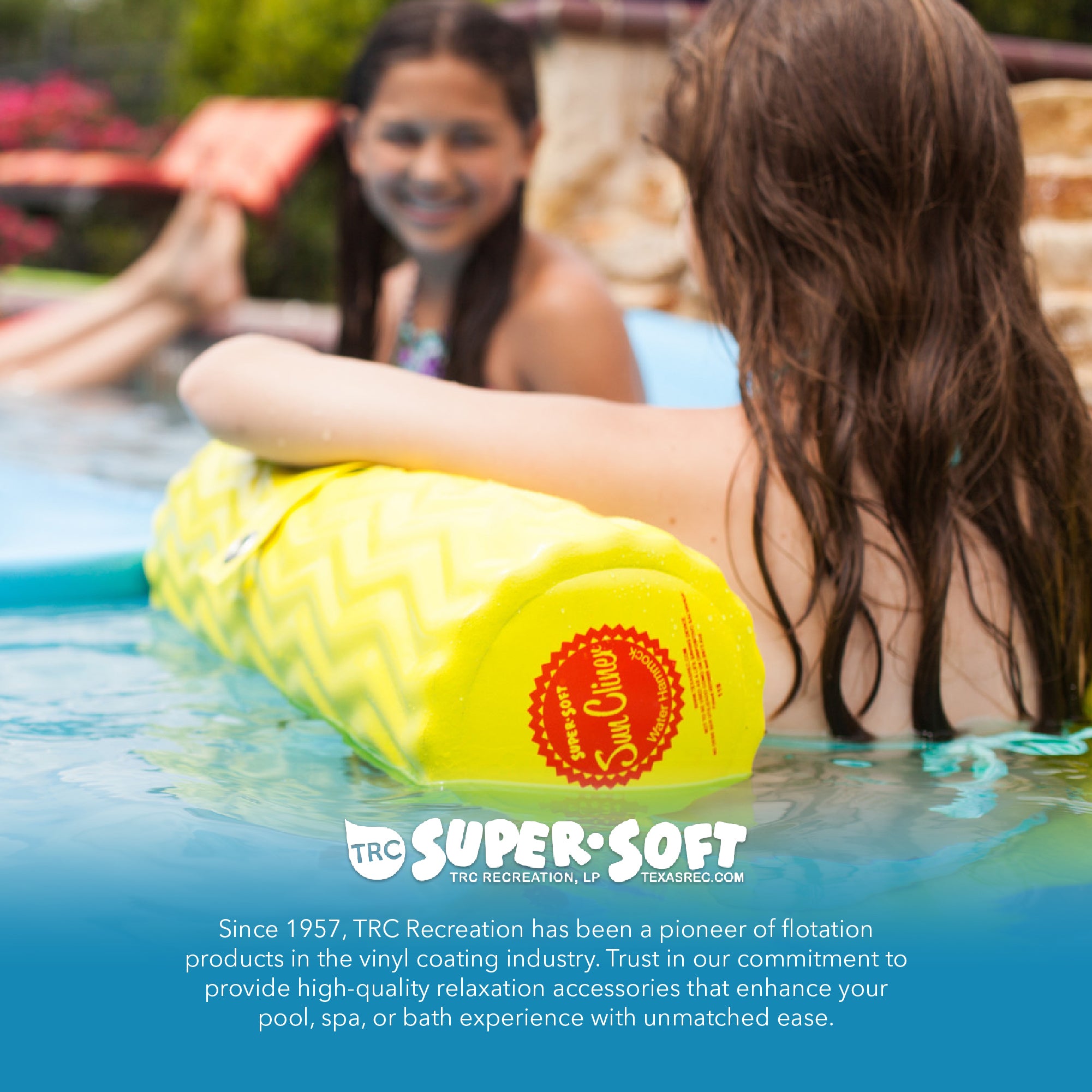 TRC Recreation Soft Sun-Cliner Swimming Pool Float , Yellow (Open Box) - VMInnovations
