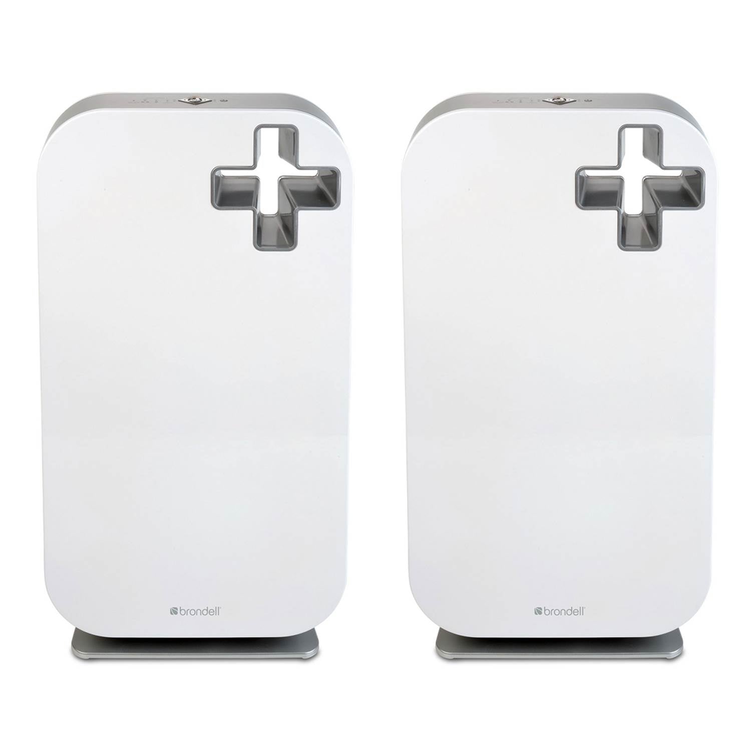 Brondell O2+ Source True HEPA Odor Allergen Remover Air Purifier System (2 Pack)