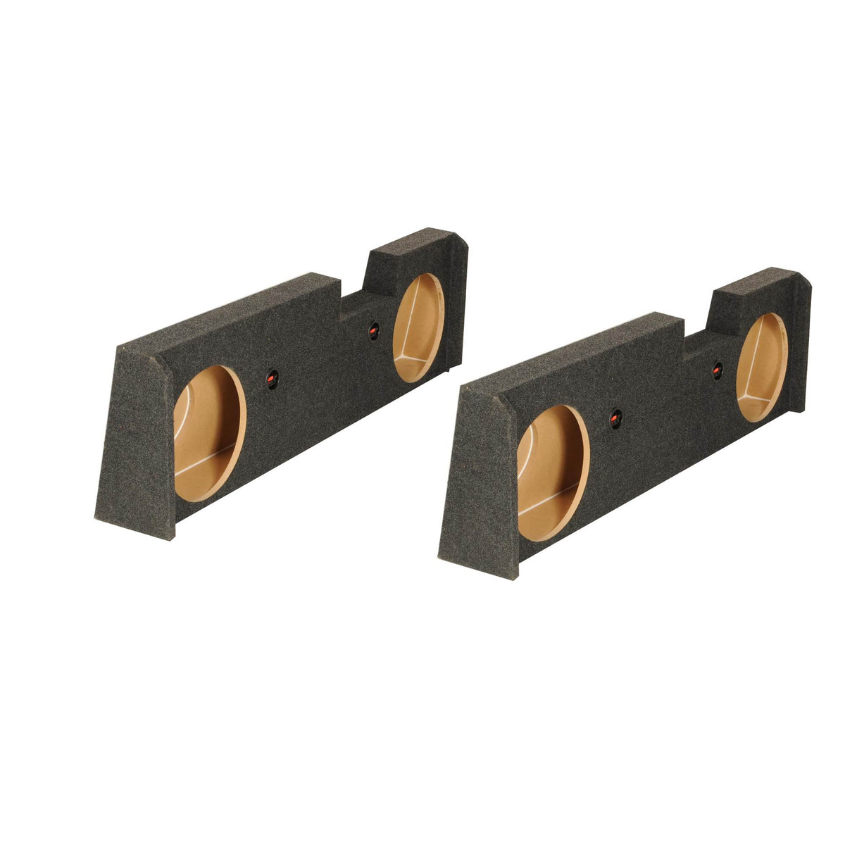 GMC Chevy Crew Cab 2014-2015 Underseat Dual 10" Subwoofer Box Enclosure (2 Pack)