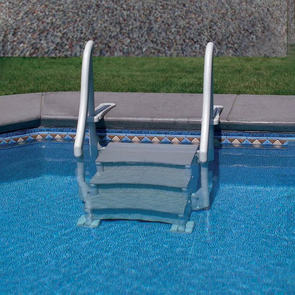 Confer CCXIG Gray Inground Swimming Pool Grand Entry Curve Steps Stairs (6 Pack) - VMInnovations