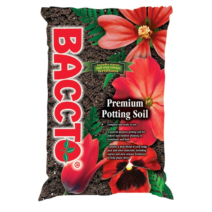 Michigan Peat Baccto All Purpose Potting Soil with Perlite, 25 lbs (6 Pack) - VMInnovations