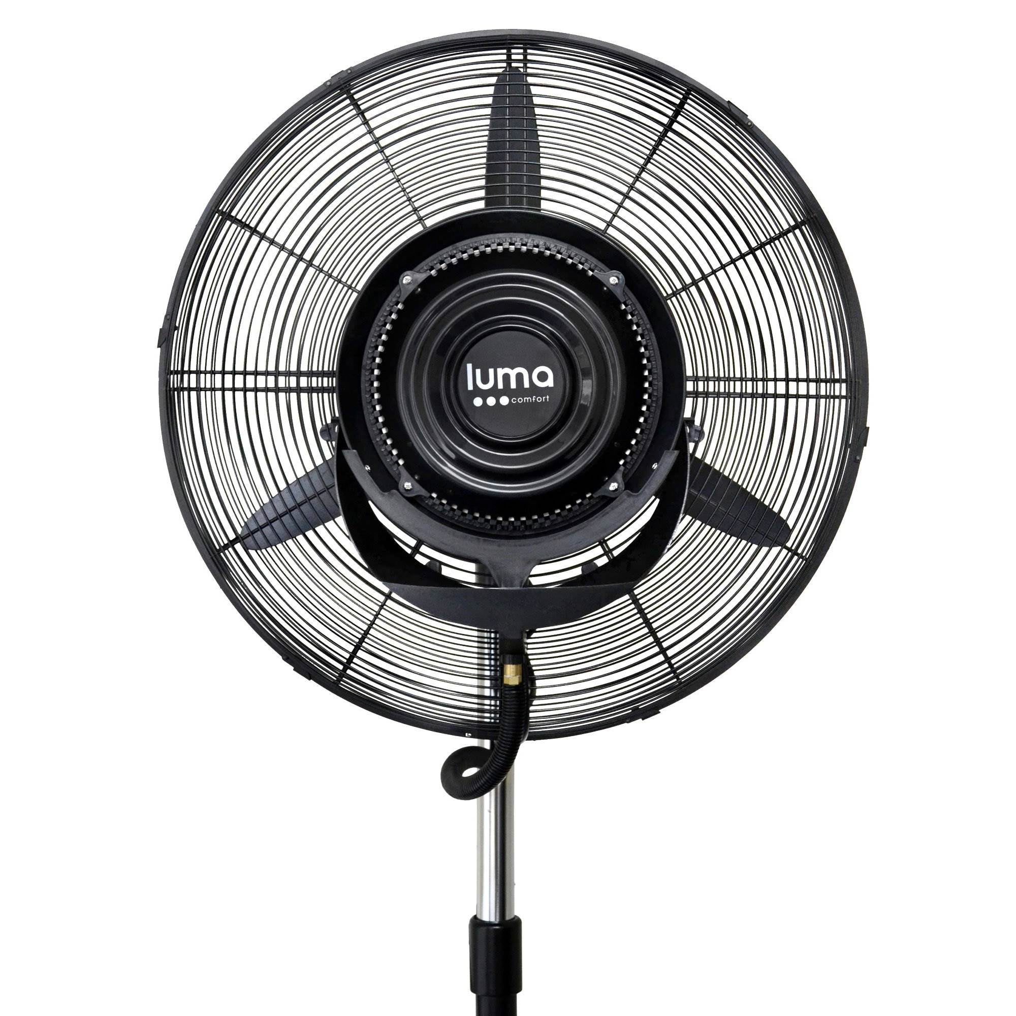 Luma Comfort 3 Speed Oscillating Misting Cooling Floor Pedestal Fan (2 Pack)
