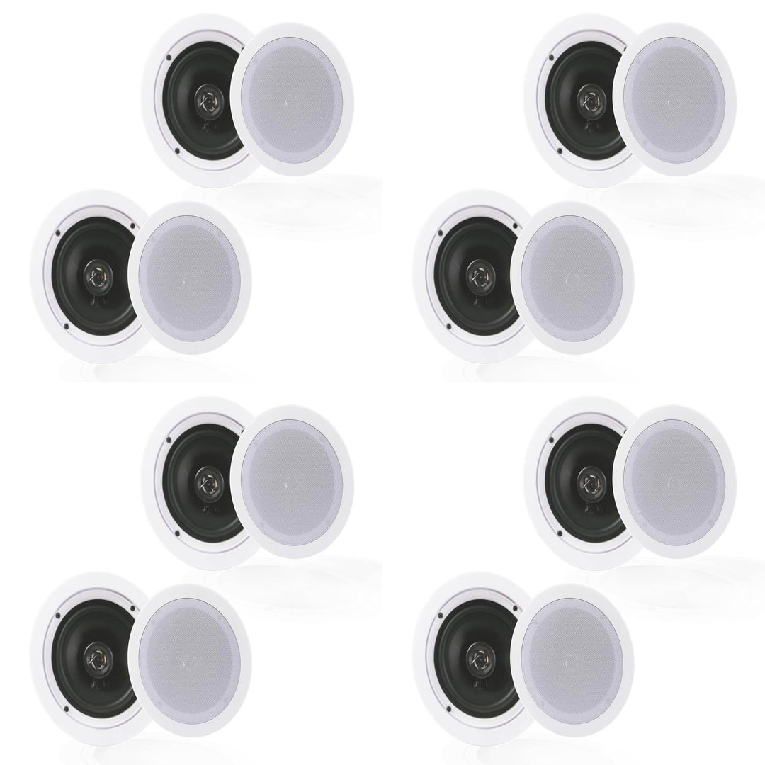 Pyle Audio PDIC1651RD 5.25 Inch 2 Way 150W Home Ceiling Wall Speakers (4 Pairs) - VMInnovations