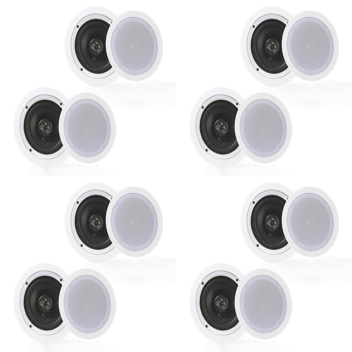Pyle Audio PDIC1651RD 5.25 Inch 2 Way 150W Home Ceiling Wall Speakers (4 Pairs) - VMInnovations