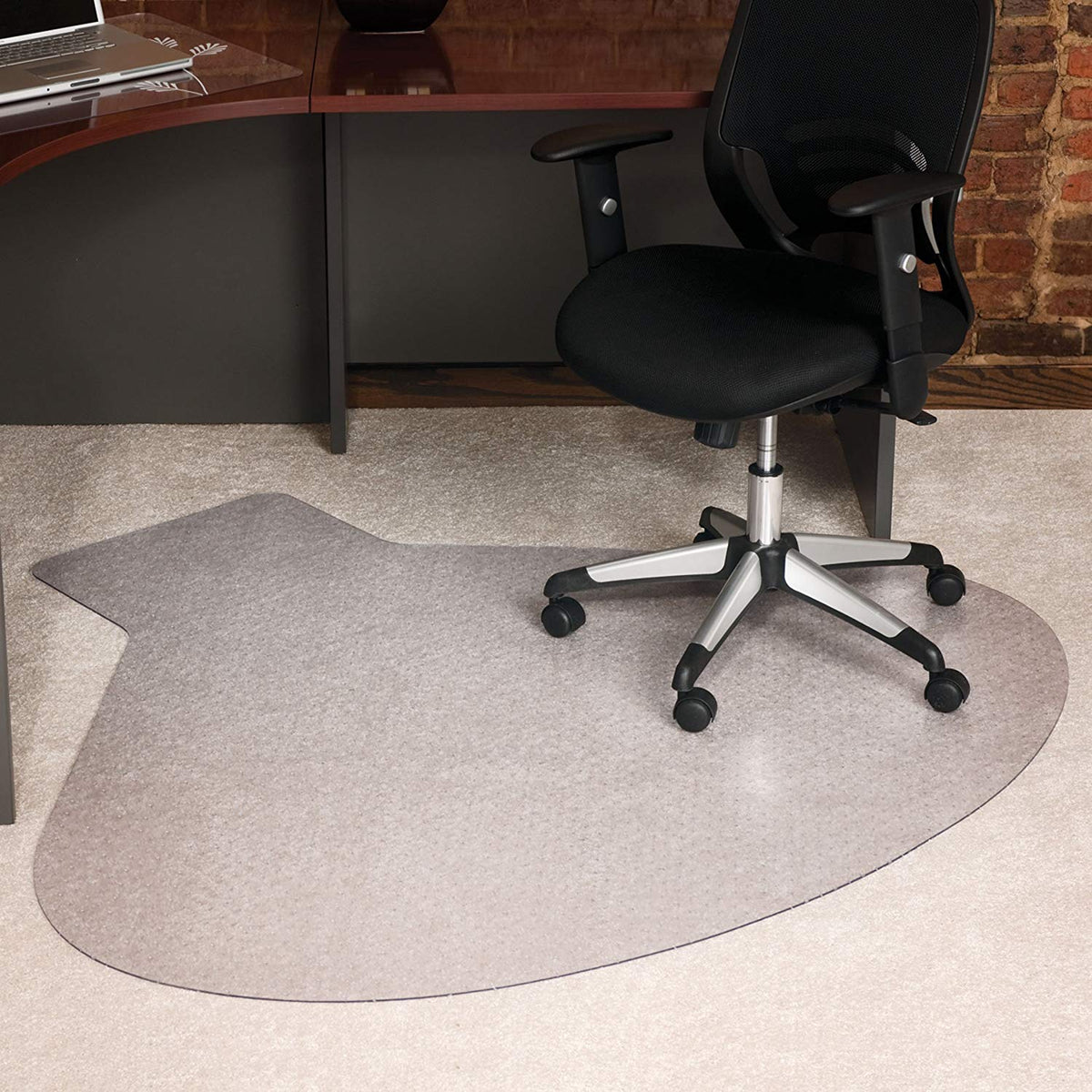 ES Robbins EverLife 66 by 60 Inch Workstation Computer Desk Chair Mat (Used)