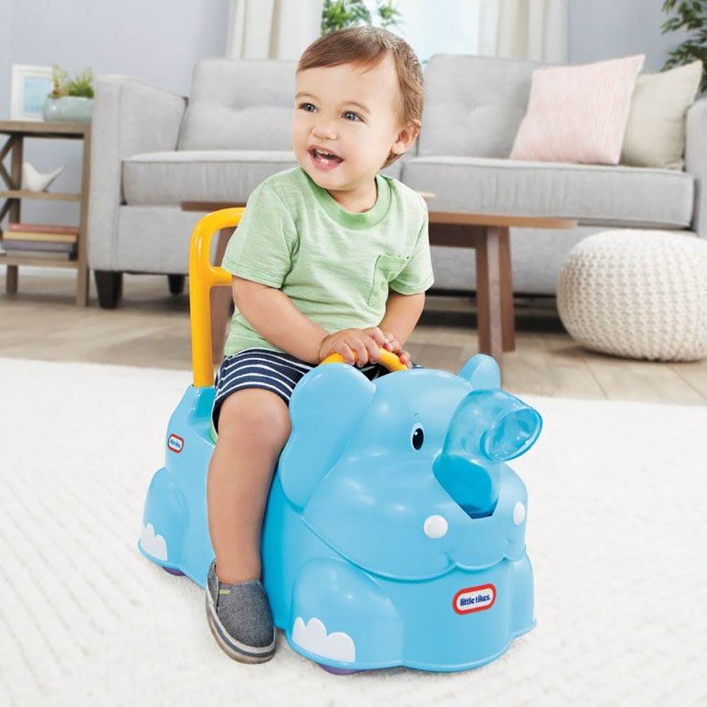 Little Tikes Scoot Around Animals Elephant Toddler Ride On Learning Toy (2 Pack)