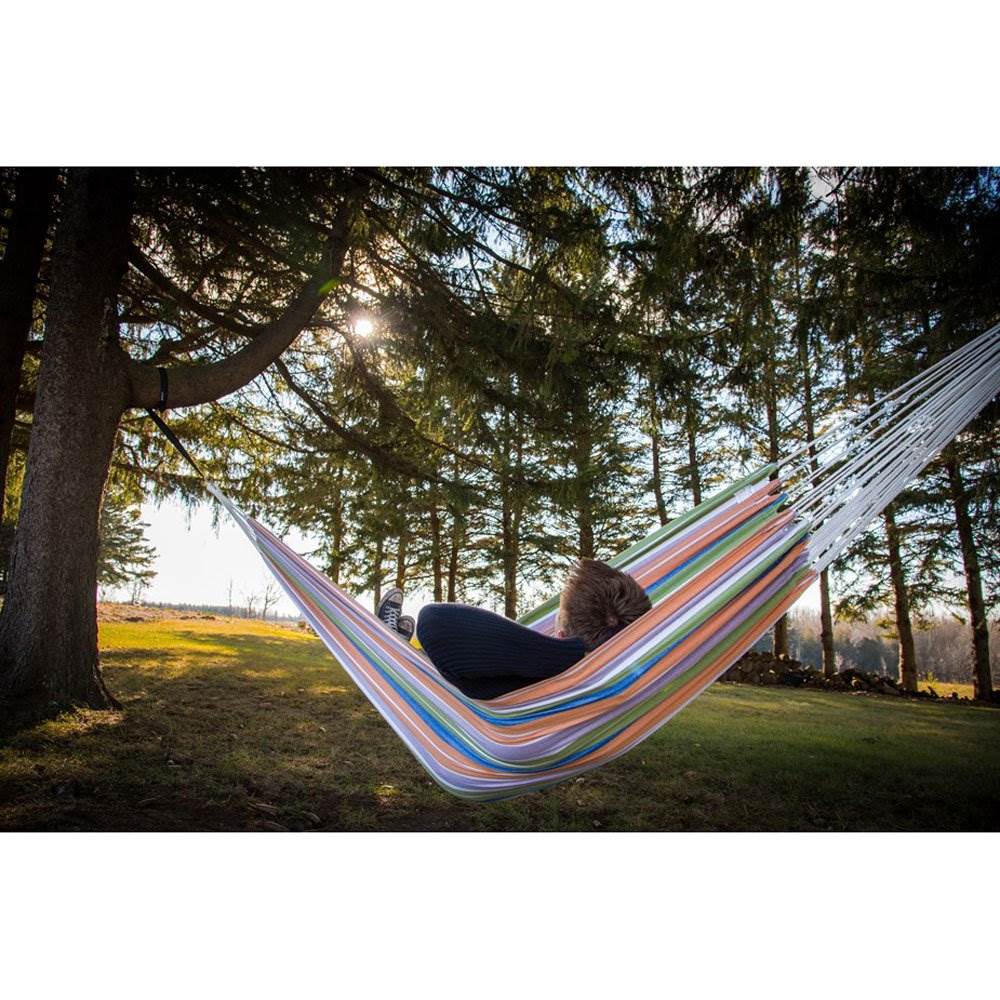 Vivere Brazilian Style Durable Cotton Double Outdoor Hammock, White (5 Pack)