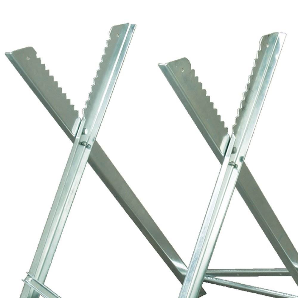 Timber Tuff Portable Adjustable Lumber Log Holder Logging Saw Stand (2 Pack)