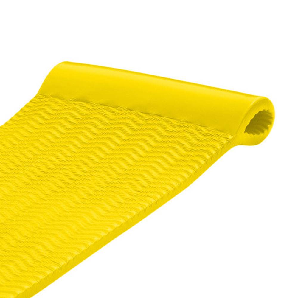 TRC Recreation Serenity 70 Inch Foam Raft Lounger Pool Float, Yellow (2 Pack)