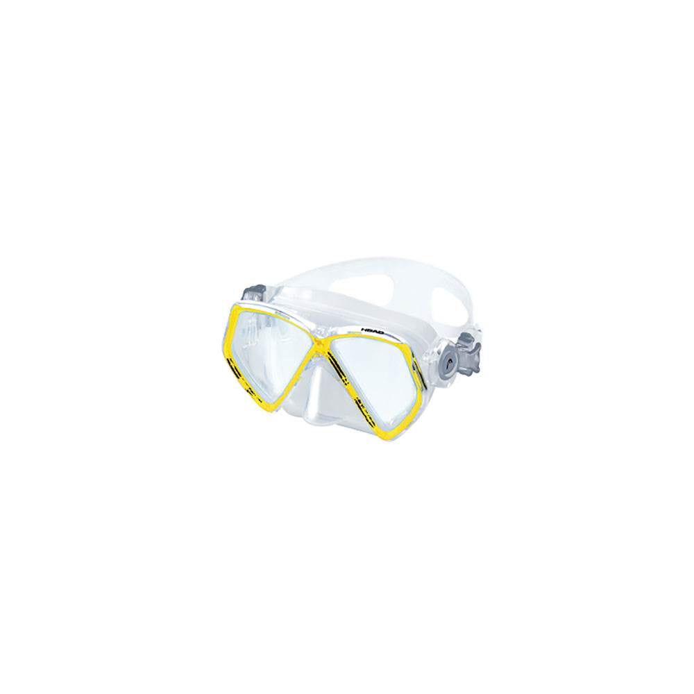 HEAD Pirate Dry Youth Yellow Snorkeling Mask & Flippers Set, S/M (Open Box)