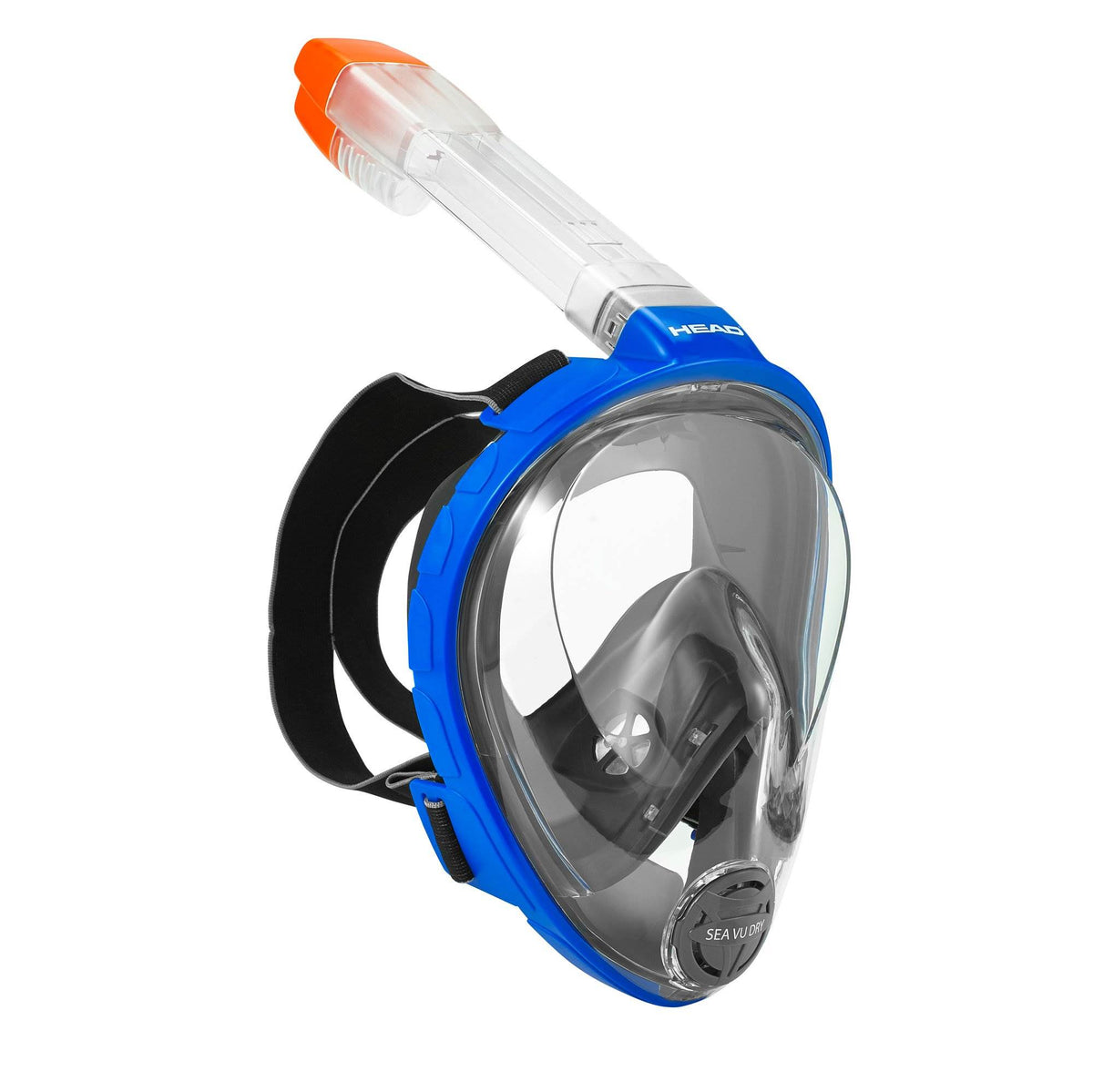 Head Sea Vu Dry Full-Face Small/Medium Snorkel & Scuba Mask, Blue (Used)