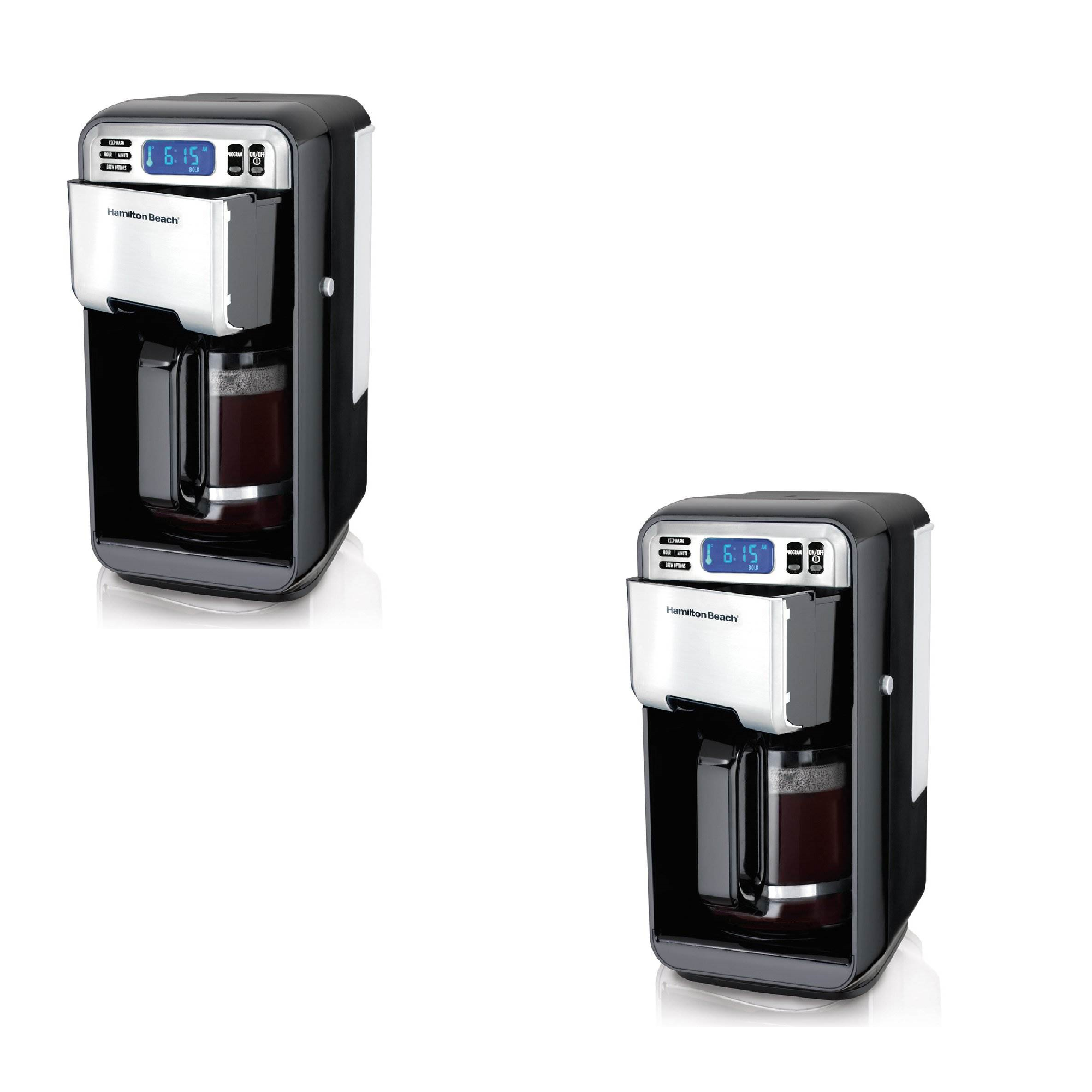 Hamilton Beach 12 Cup Digital Automatic LCD Programmable Coffee Maker (2 Pack)