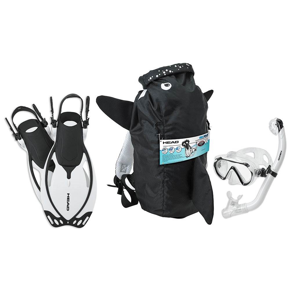 HEAD Sea Pals Jr. Kid's Orca Snorkeling Swim Set, Large/Extra Large (Used)