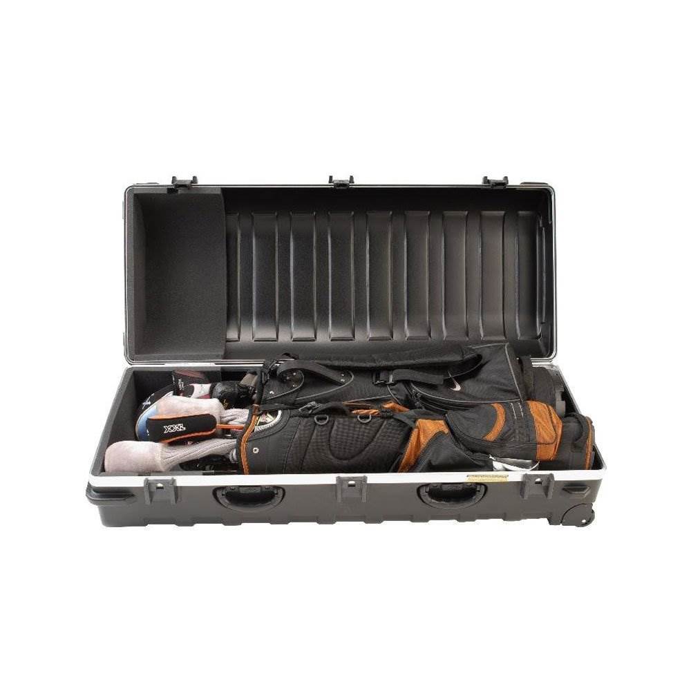 SKB Cases Double ATA Standard Hard Plastic Wheeled Golf Bag Travel Case (2 Pack) - VMInnovations