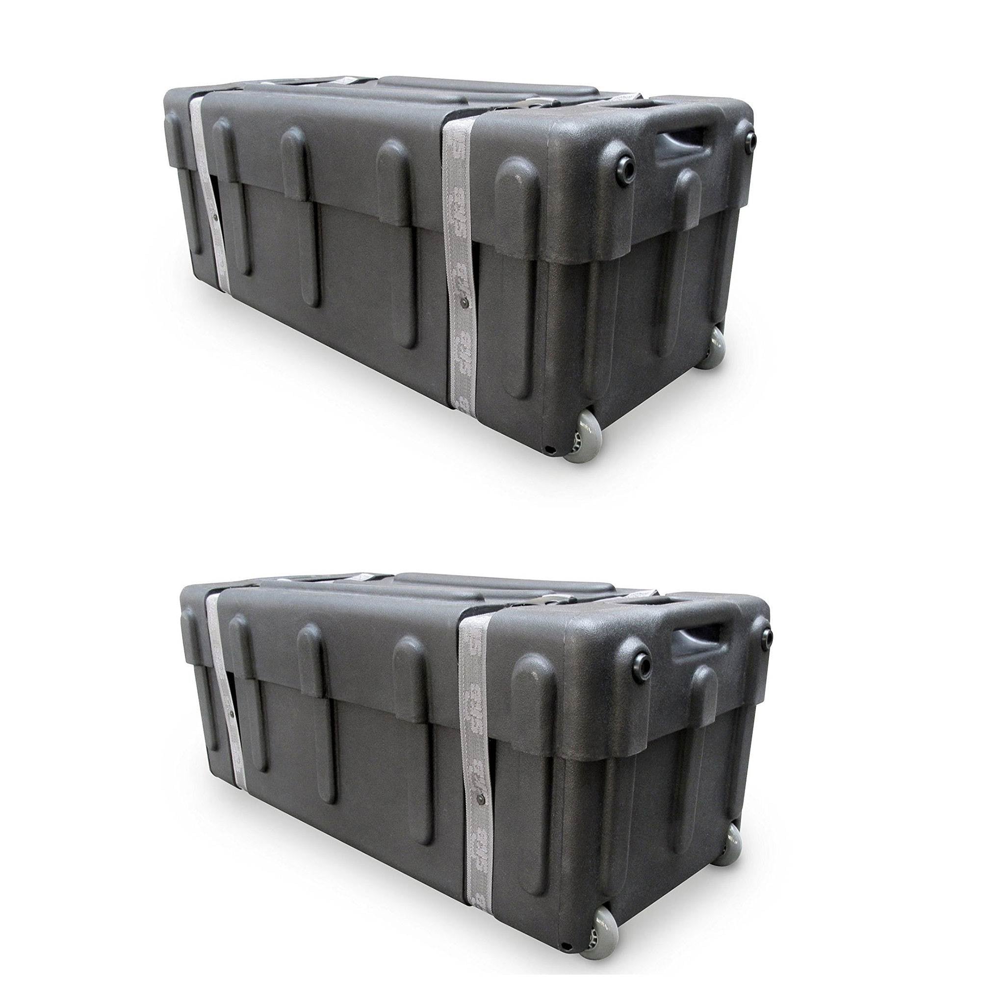 SKB Cases Hard Plastic Multi Purpose Wheeled Outfitters Travel Case (2 Pack)