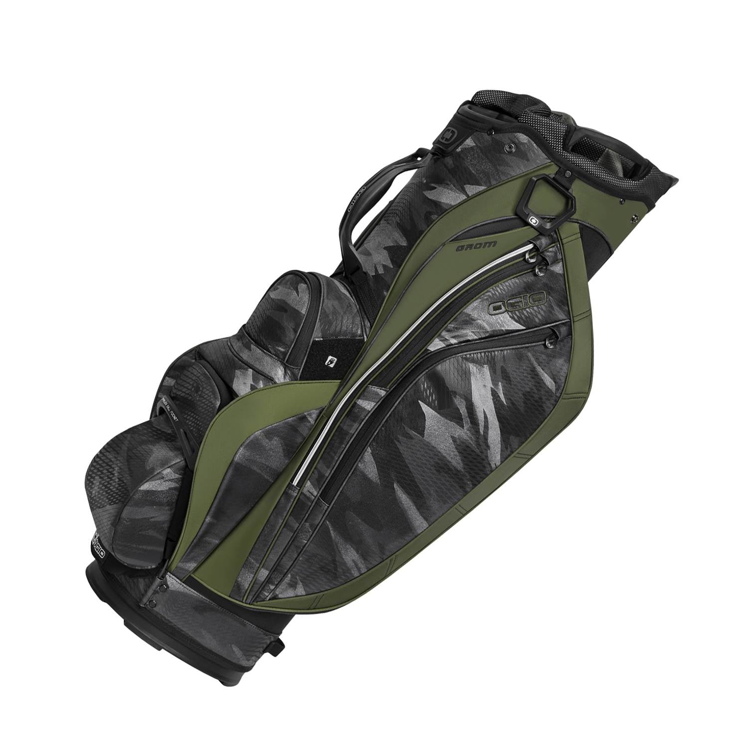 OGIO Grom 2X Barrel Top 8 Pocket/Ball Pocket Cart Golf Bag, Camo Moss (2 Pack)