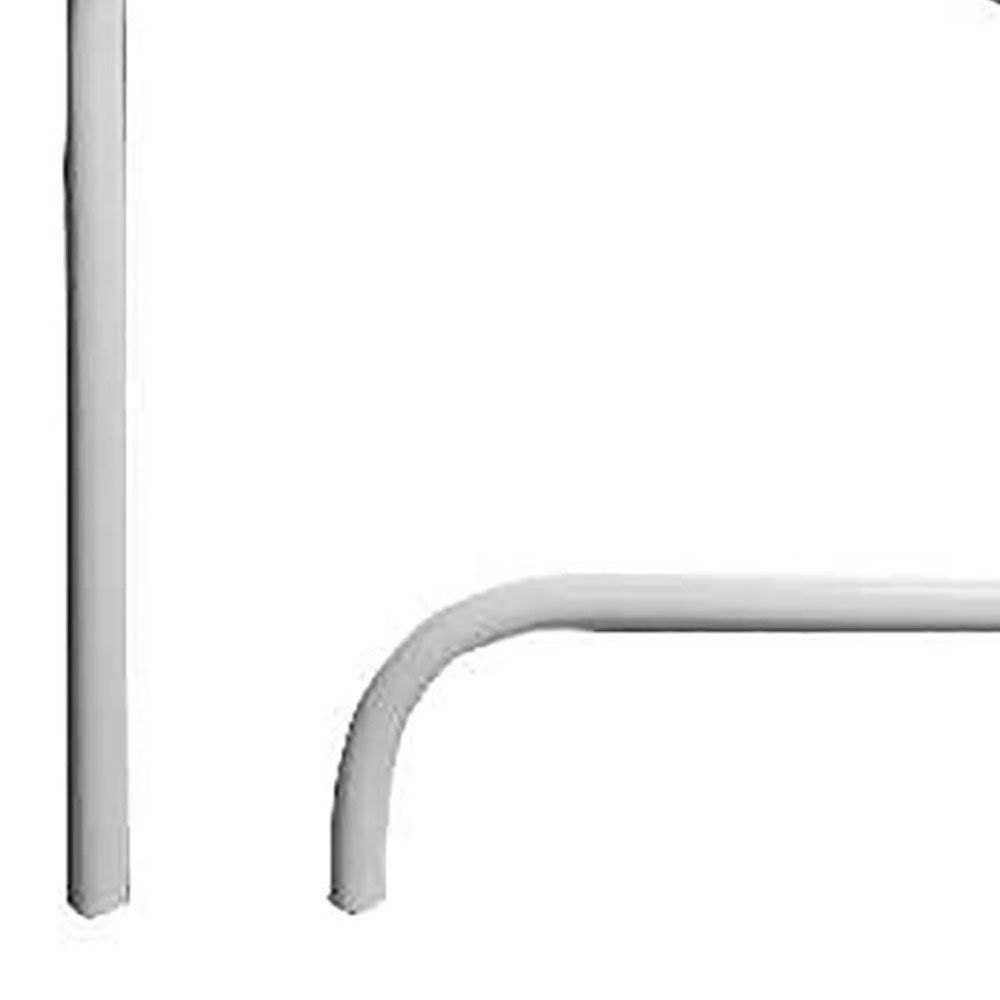 Saftron 4 Bend Durable Swimming Pool Mounted Polymer Handrail, White (2 Pack) - VMInnovations