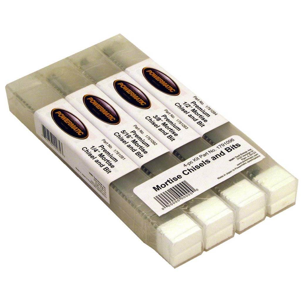 Powermatic 1791096 Premium Mortising Hollow Chisel Mortiser Machine Bit Set - VMInnovations