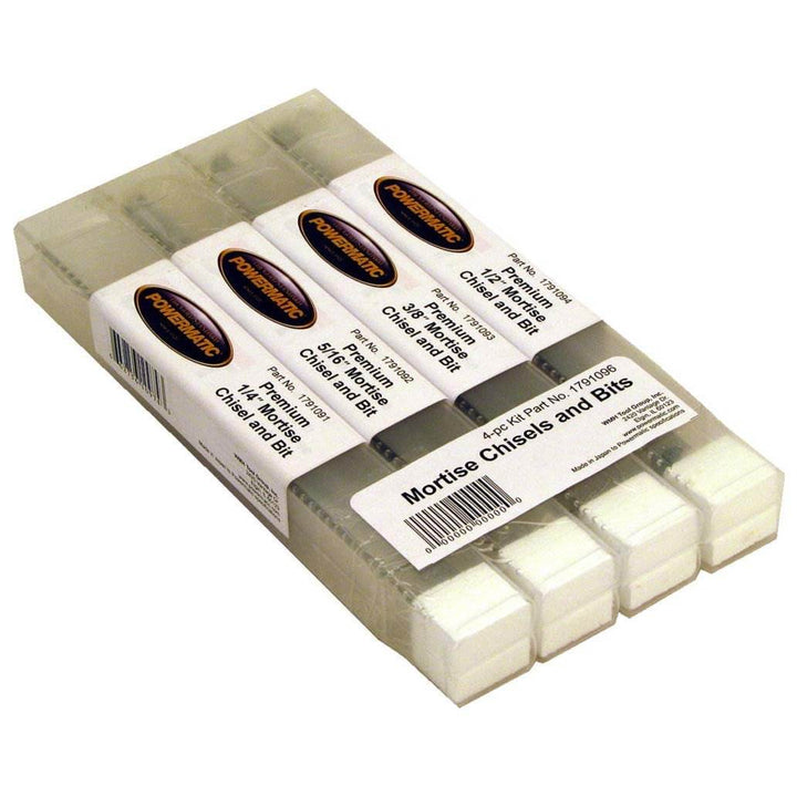 Powermatic 1791096 Premium Mortising Hollow Chisel Mortiser Machine Bit Set - VMInnovations