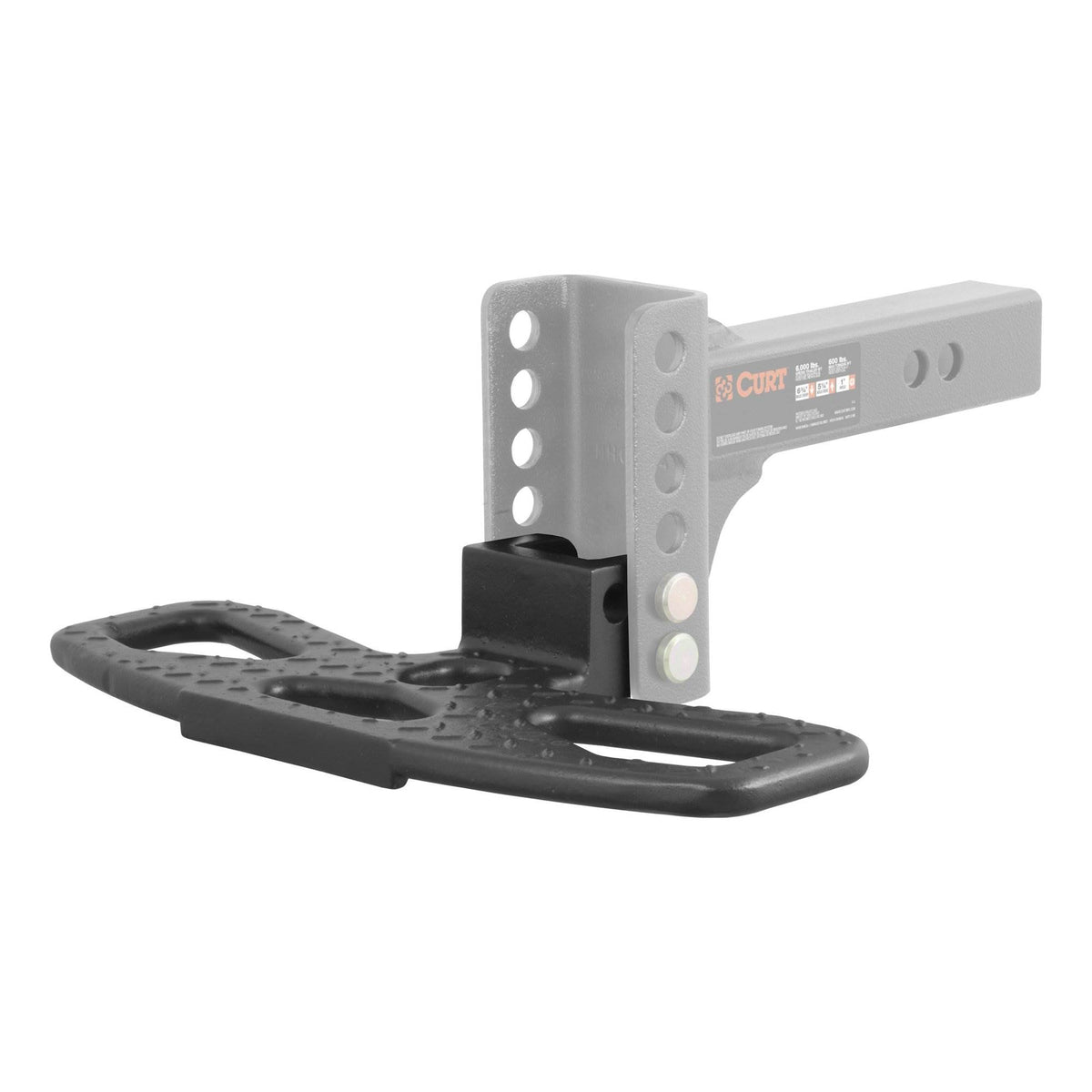Curt Front & Rear Channel Mount Folding Trailer Tow Hitch Step (Open Box)