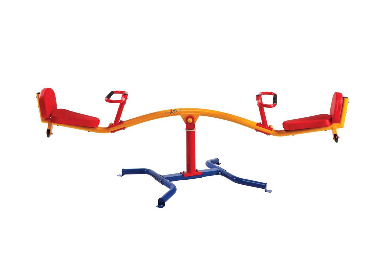 Gym Dandy 360 Degree Spinning Children's Metal Outdoor Teeter Totter (2 Pack) - VMInnovations